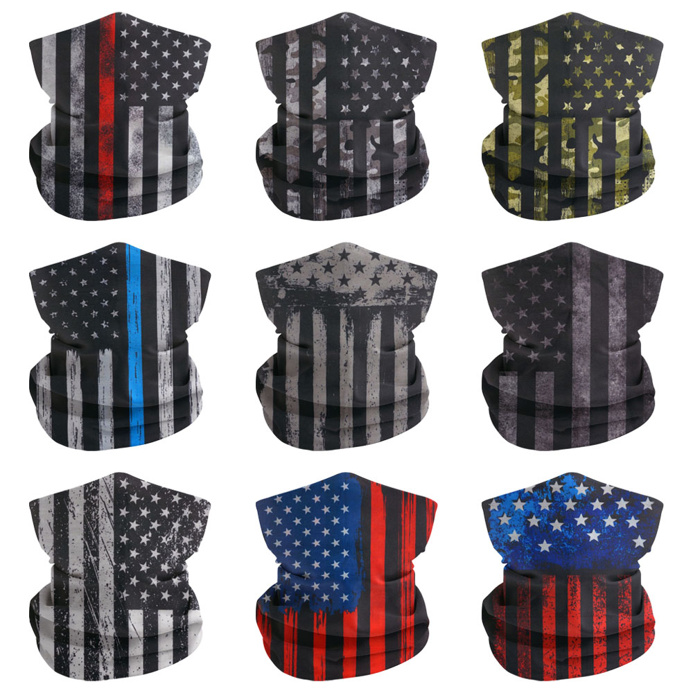 Cycling Gear For Women - USA Flag Neck Gaiter Face Mask