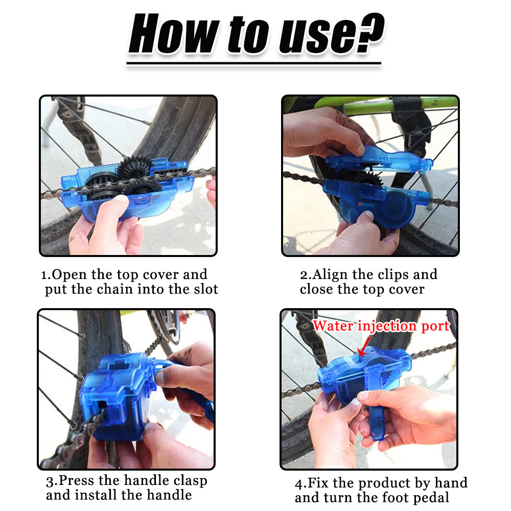 Chain Cleaner Cleaning Bicycle - Bike Chain Cleaner review and price
