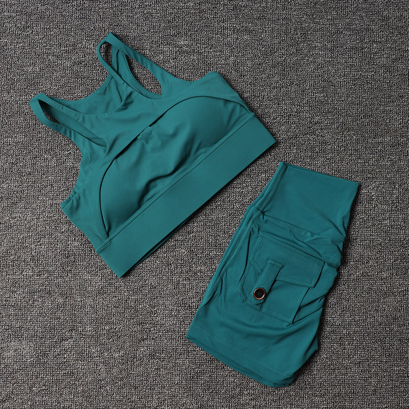 Fitness Shorts Yoga Sets Women - Cycling Gear For Women review and price