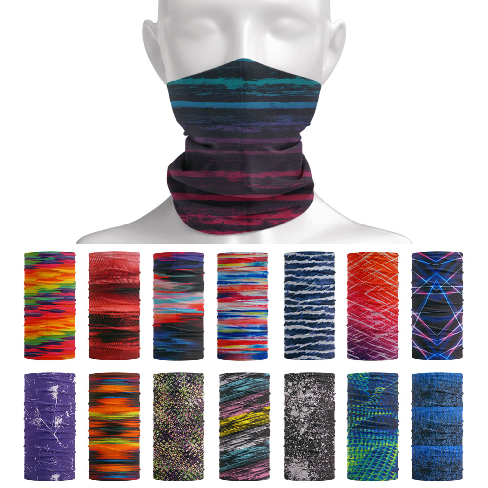 Tie-Dye Stripes Pattern Neckch - Cycling Gear For Women review and price