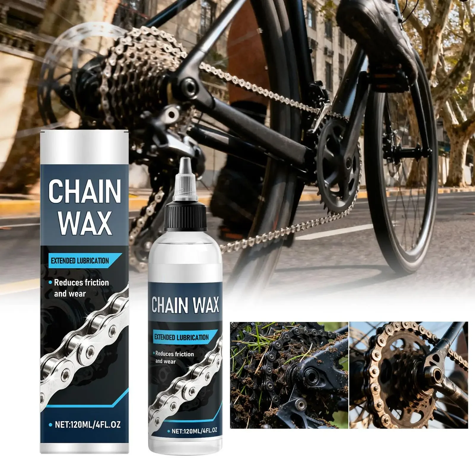 120ml Wax Based Bike Chain Lub - Bike Chain Cleaner review and price