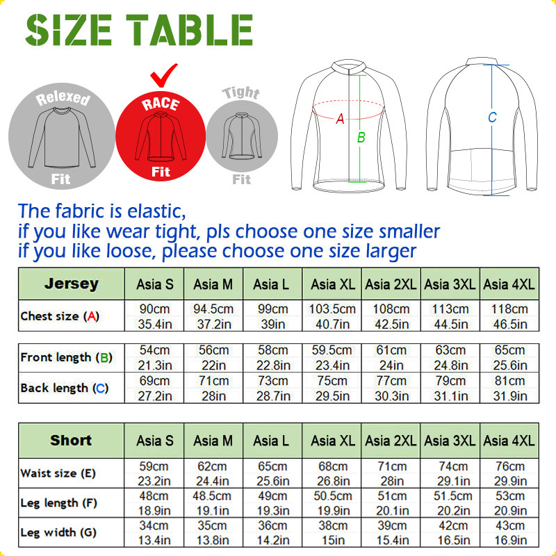 Pro cycling Jacket, Green Long - Cycling Gear Lycra review and price