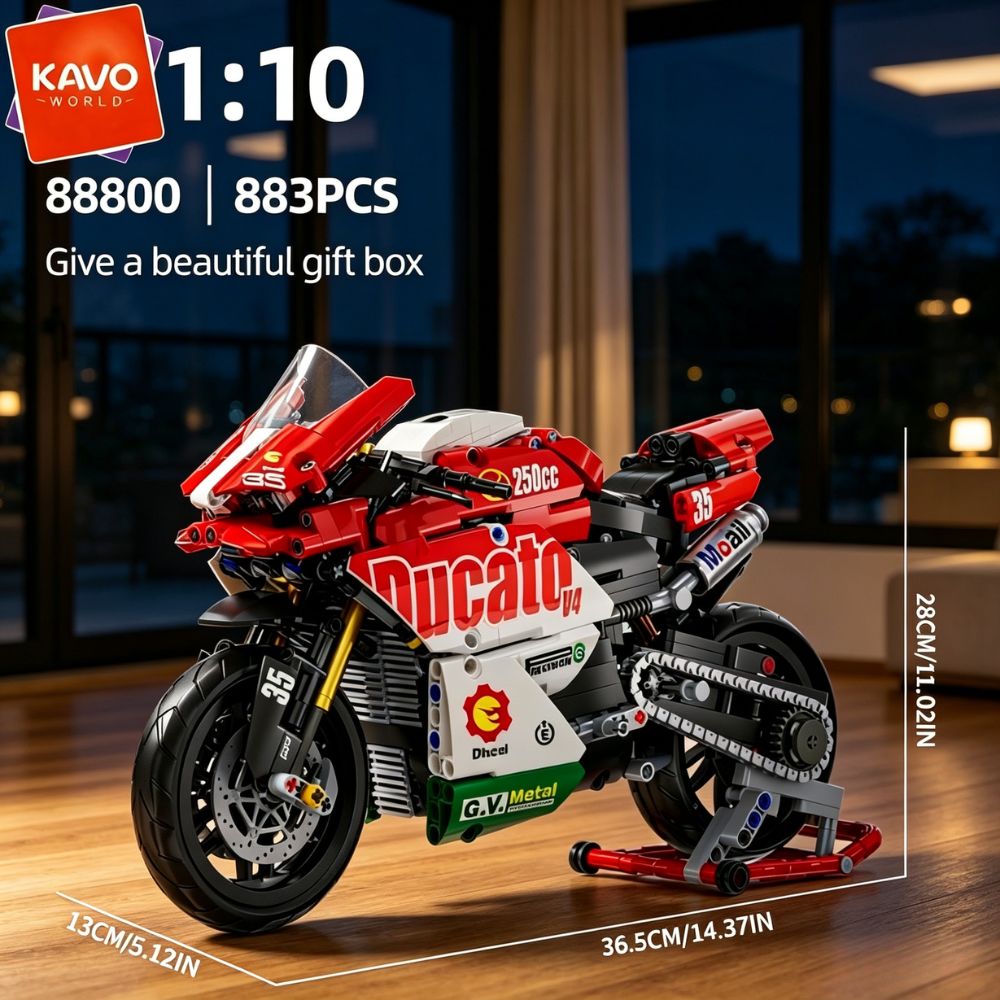 KAVOWORLD 883PCS 1:10 Racing M - Cycling Gear Stand review and price